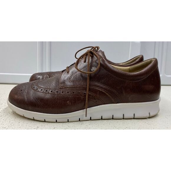Men Finn Comfort Germany Oxford Wingtip leather casual dress shoes, 8